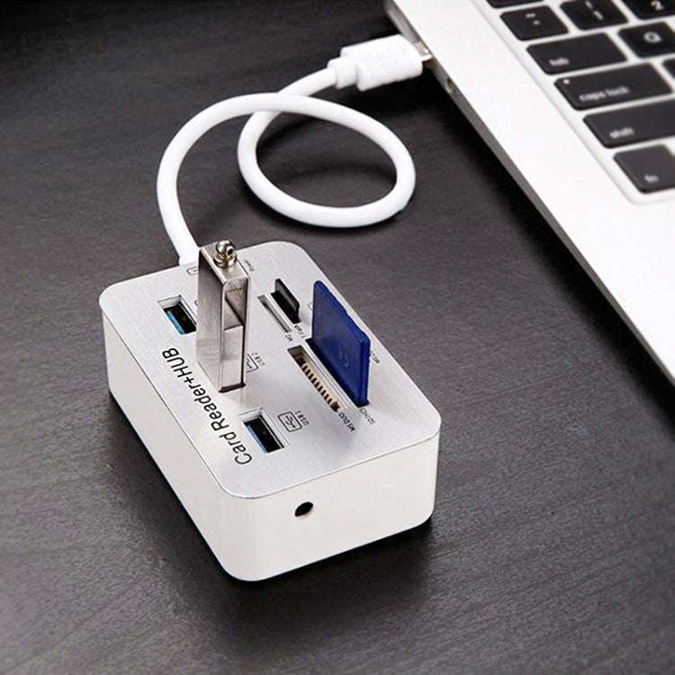 USB 3.1 Type-C COMBO 3 Ports HUB + MS DUO / SD(HC) / M2 / T-Flash Card Reader with LED Indication...