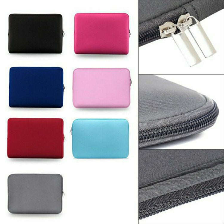 15.6 inch Laptop Solid Color Sleeve Bag (Grey)