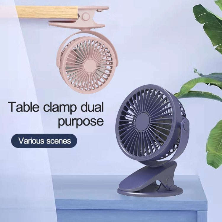 Desktop Portable USB Mini Clip Fan (Blue)