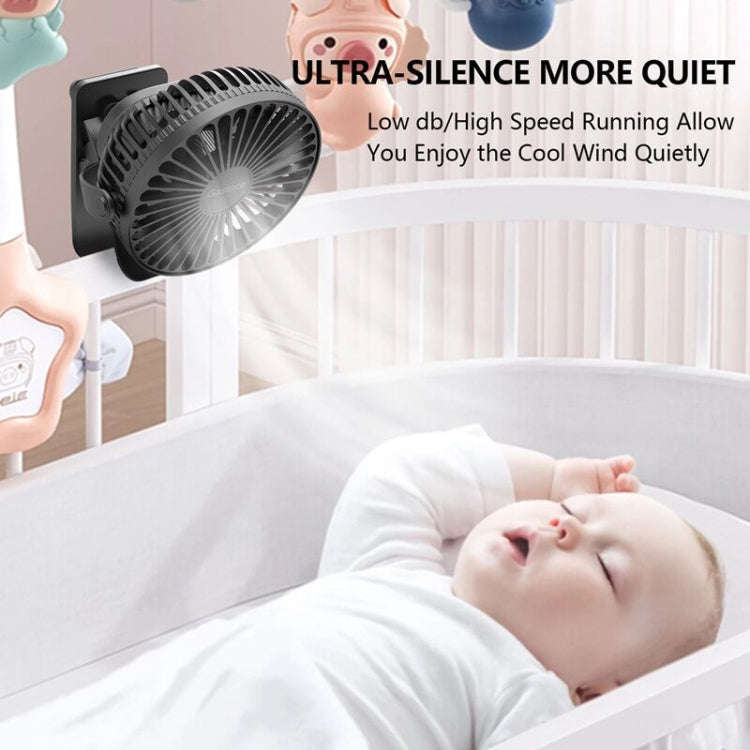 Desktop Portable USB Mini Clip Fan (White)