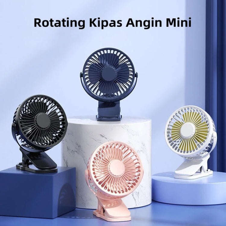 Desktop Portable USB Mini Clip Fan (Blue)