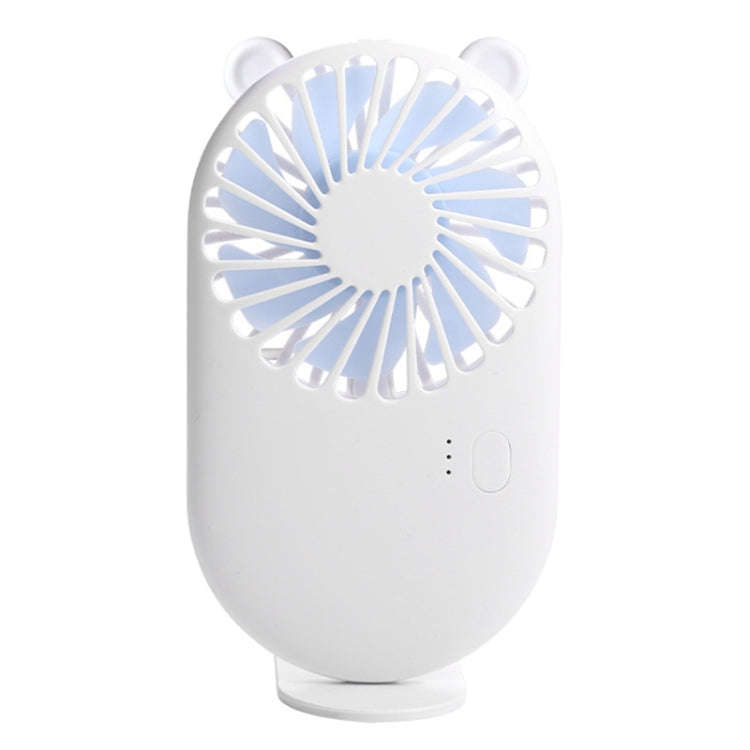 Portable Cute Pocket Mini USB Handheld Fan Phone Holder (White)