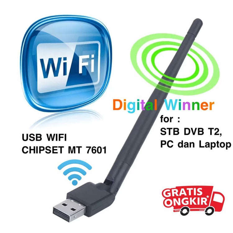 MT7601 150M USB Wireless Card Portable WiFi Signal Receiver