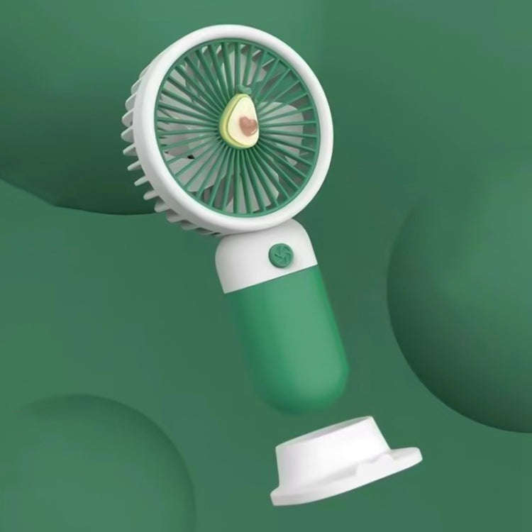 Handheld Phone Holder Small Fan USB Charging Mini Electric Fan (Green)