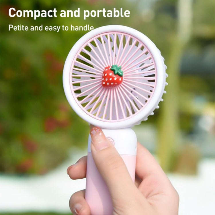 Handheld Phone Holder Small Fan USB Charging Mini Electric Fan (Green)