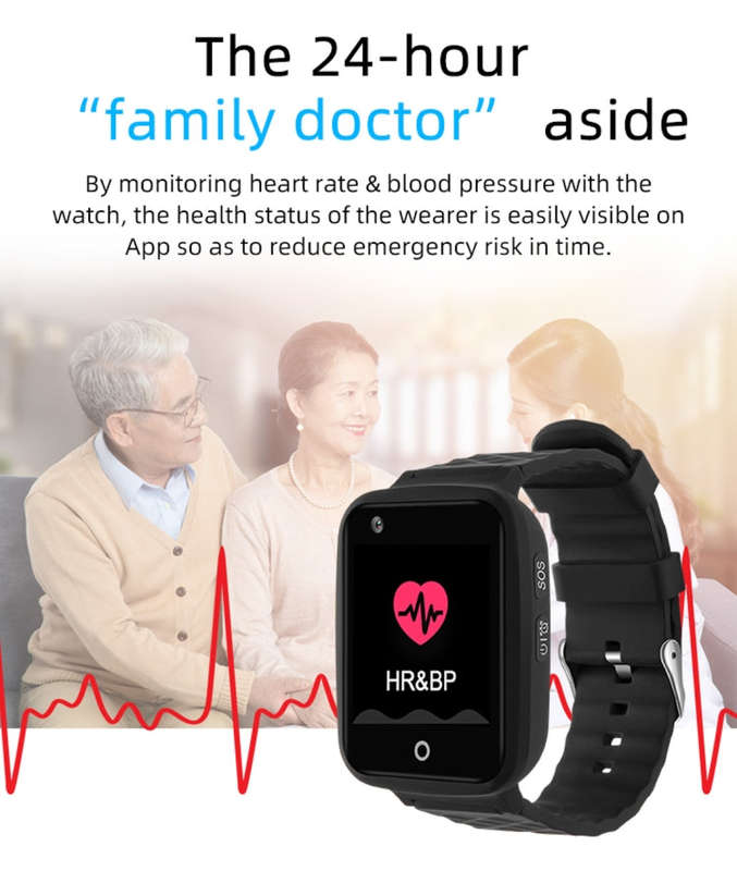 REACHFAR RF-V46-A GPS Smart Tracker WatchBand, Support SOS / Camera / Health Management / 4G LTE ...