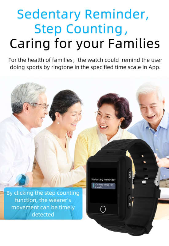 REACHFAR RF-V46-A GPS Smart Tracker WatchBand, Support SOS / Camera / Health Management / 4G LTE ...