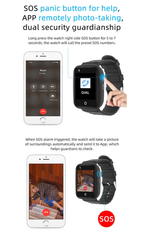 REACHFAR RF-V46-A GPS Smart Tracker WatchBand, Support SOS / Camera / Health Management / 4G LTE ...