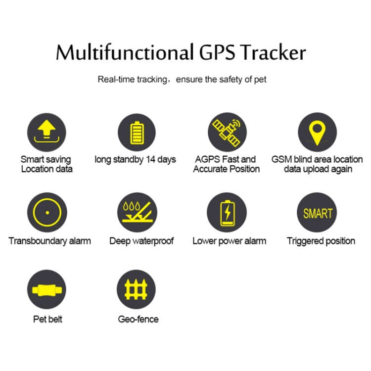 TK200 2G IP67 Waterproof GPS / GPRS / GSM Personal / Goods /  Pet / Bag Locator Pet Collar Real-t...