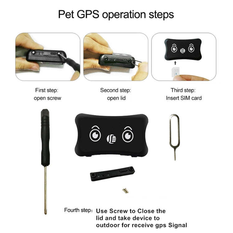 TK200 2G IP67 Waterproof GPS / GPRS / GSM Personal / Goods /  Pet / Bag Locator Pet Collar Real-t...