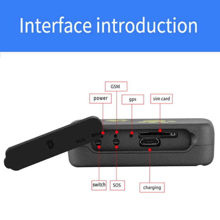 TK203 3G GPS / GPRS / GSM Personal / Goods /  Pet / Bag Locator Pet Collar Real-time Tracking Device