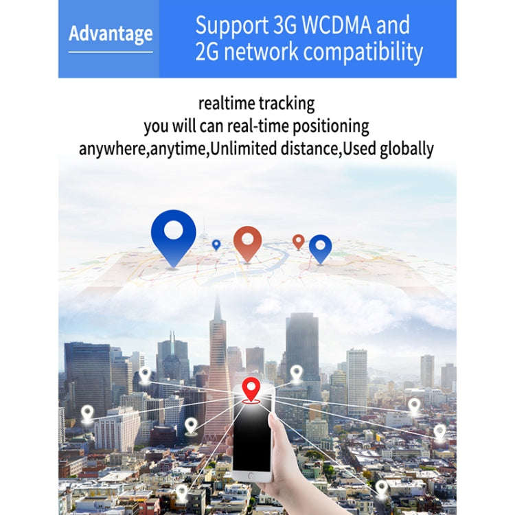 TK203 3G GPS / GPRS / GSM Personal / Goods /  Pet / Bag Locator Pet Collar Real-time Tracking Device