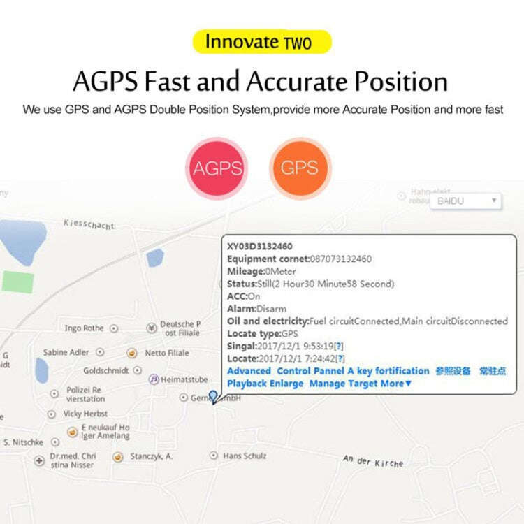 TK205 3G Realtime Car Truck Vehicle Tracking GSM GPRS GPS Tracker, Support AGPS with Relay and Ba...