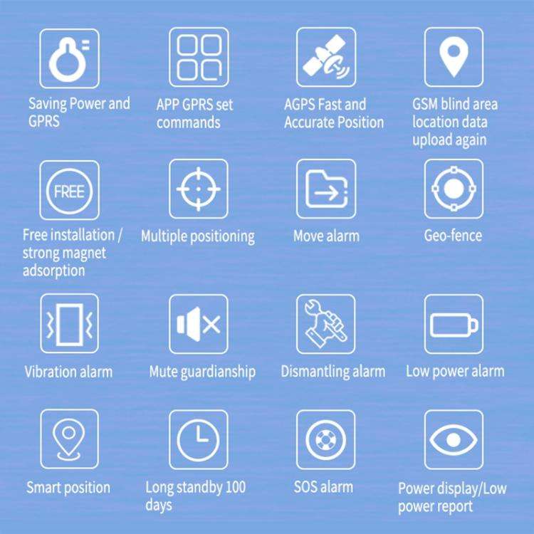 TK202B 4G Car Truck Vehicle Tracking GSM GPRS GPS Tracker Support AGPS, Battery Capacity: 5000mAh
