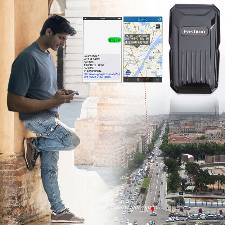 KH-X1 Mini Waterproof Magnetic GPS / GSM / GPRS Quad Band Realtime Car Tracker, Built-in Long Lif...