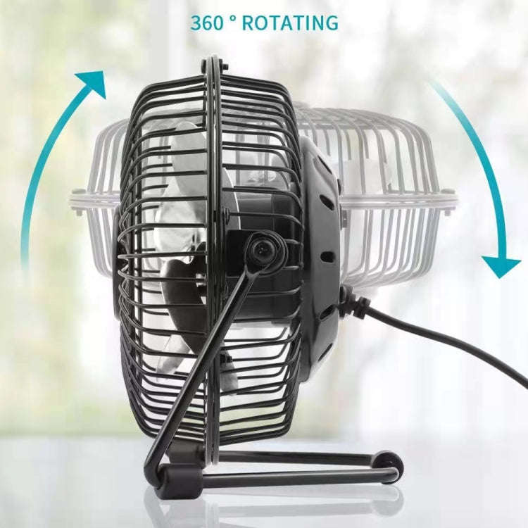 Desktop Mini USB Electric Fan (Dark Blue)