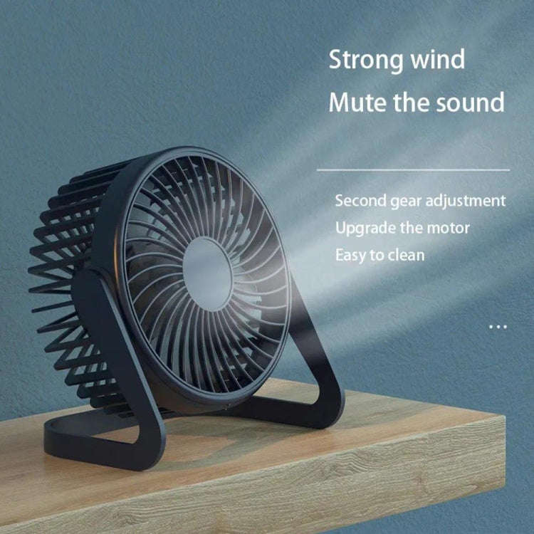 Desktop Mini USB Electric Fan (Dark Blue)