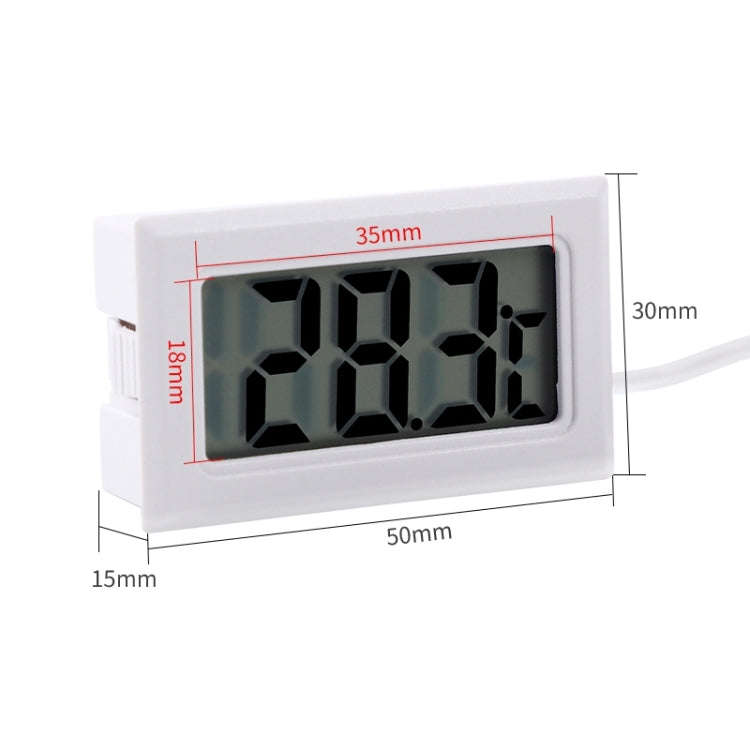 Mini LCD Indoor Digital Thermometer (Celsius Display) (White)
