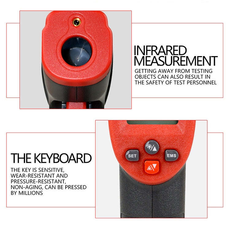 Wintact WT300 -50 Degree C~420 Degree C Handheld Portable Outdoor Non-contact Digital Infrared Th...