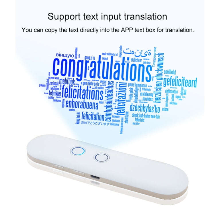 T4 Portable AI Smart Voice Translator Business Travel Real Time Translation Machine Support 42 La...