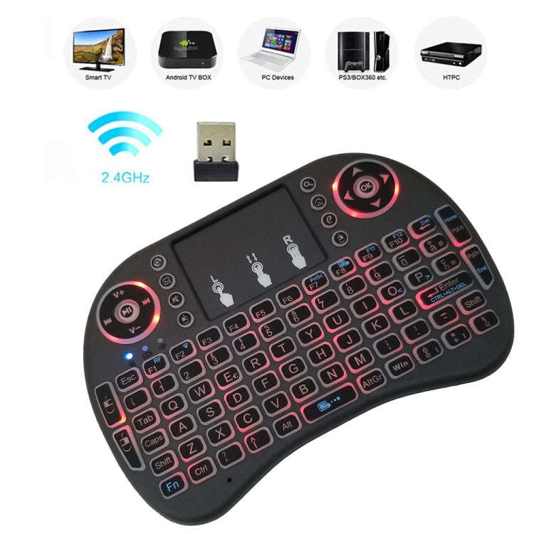 Support Language: Italy i8 Air Mouse Wireless Backlight Keyboard with Touchpad for Android TV Box...