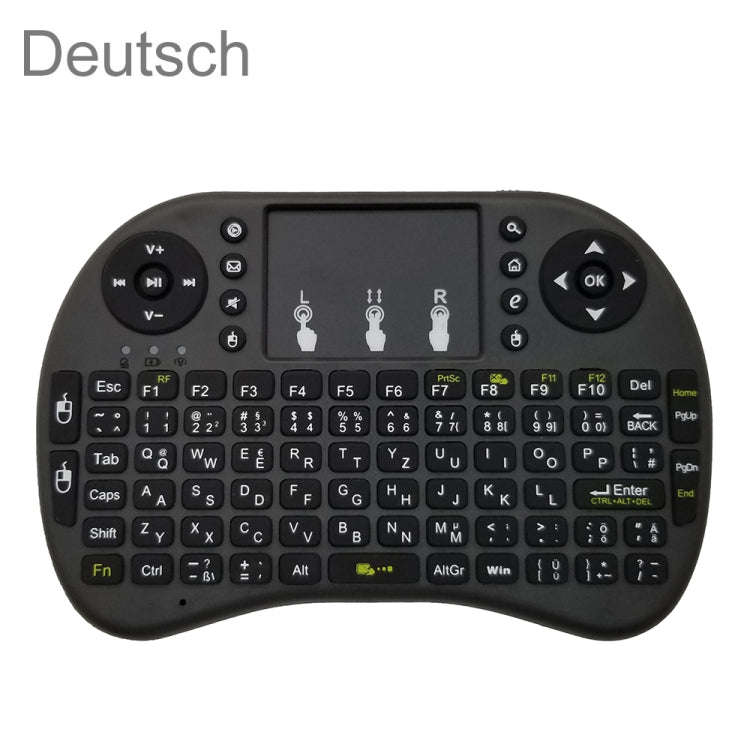 Support Language: German i8 Air Mouse Wireless Keyboard with Touchpad for Android TV Box & Smart ...