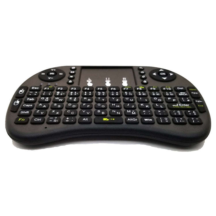 Support Language: German i8 Air Mouse Wireless Keyboard with Touchpad for Android TV Box & Smart ...