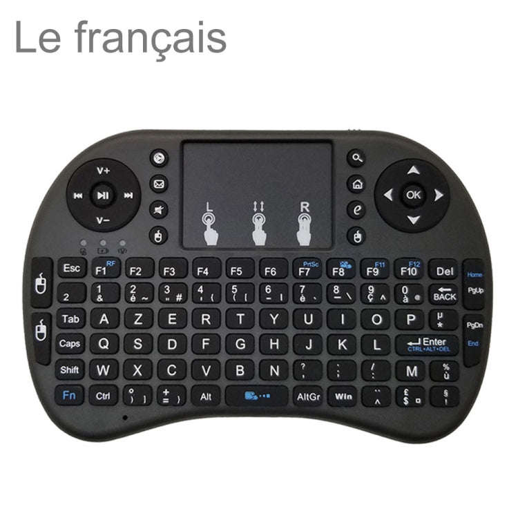 Support Language: French i8 Air Mouse Wireless Keyboard with Touchpad for Android TV Box & Smart ...