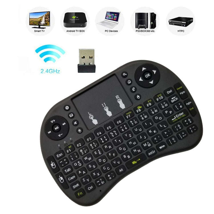 Support Language: Hebrew i8 Air Mouse Wireless Keyboard with Touchpad for Android TV Box & Smart ...