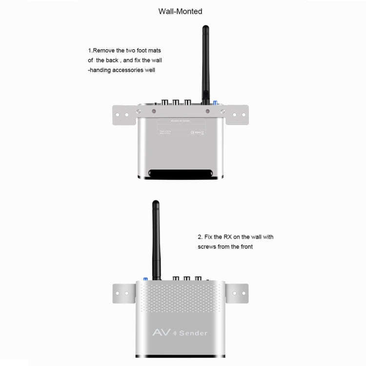 Measy AV530-2 5.8GHz Wireless Audio / Video Transmitter + 2 Receiver, Transmission Distance: 300m...