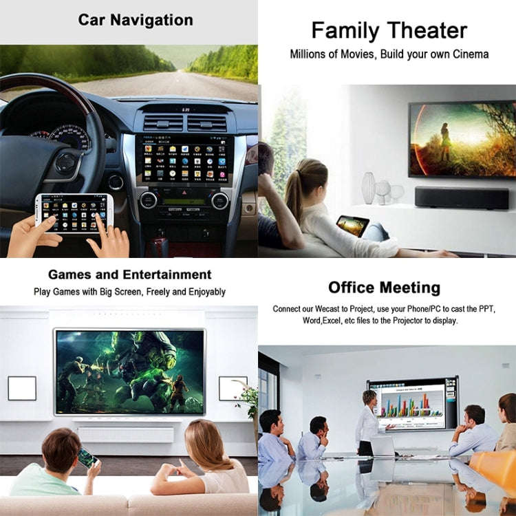 G4 Wireless WiFi Display Dongle Receiver Airplay Miracast DLNA TV Stick for iPhone, Samsung, and ...