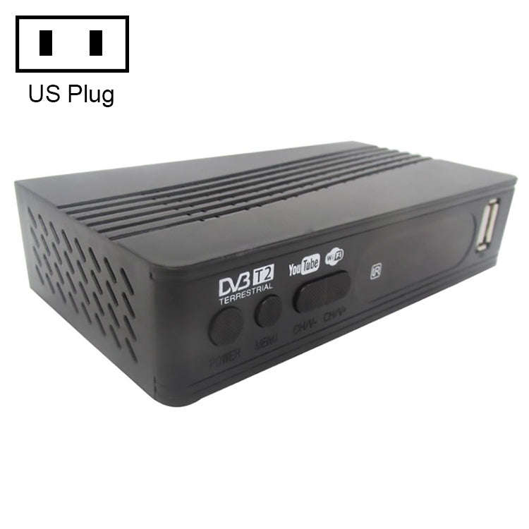T15-T2 1080P Full HD DVB-TC/C Receiver Set-Top Box, US Plug