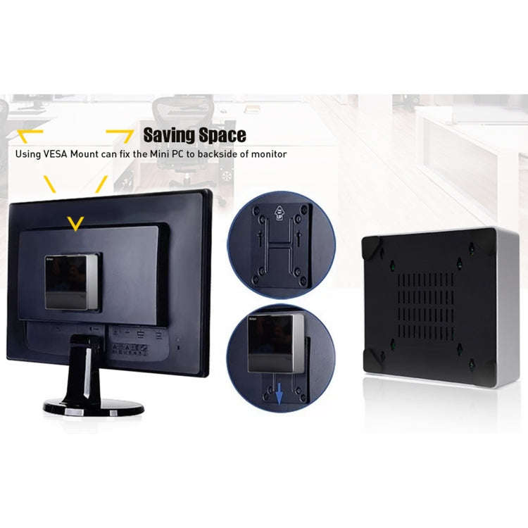 HYSTOU M3 Windows / Linux System Mini PC, Intel Core i7-10610U 4 Core 8 Threads up to 4.9GHz, Sup...