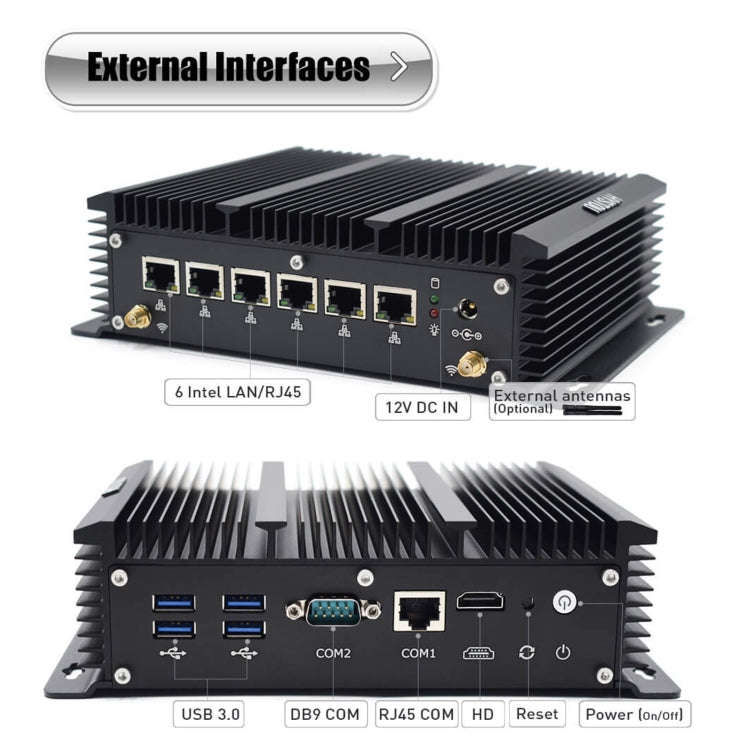 HYSTOU P09-6L Windows / Linux System Mini PC, Intel Celeron 3865U 2 Core 2 Threads up to 1.80GHz,...