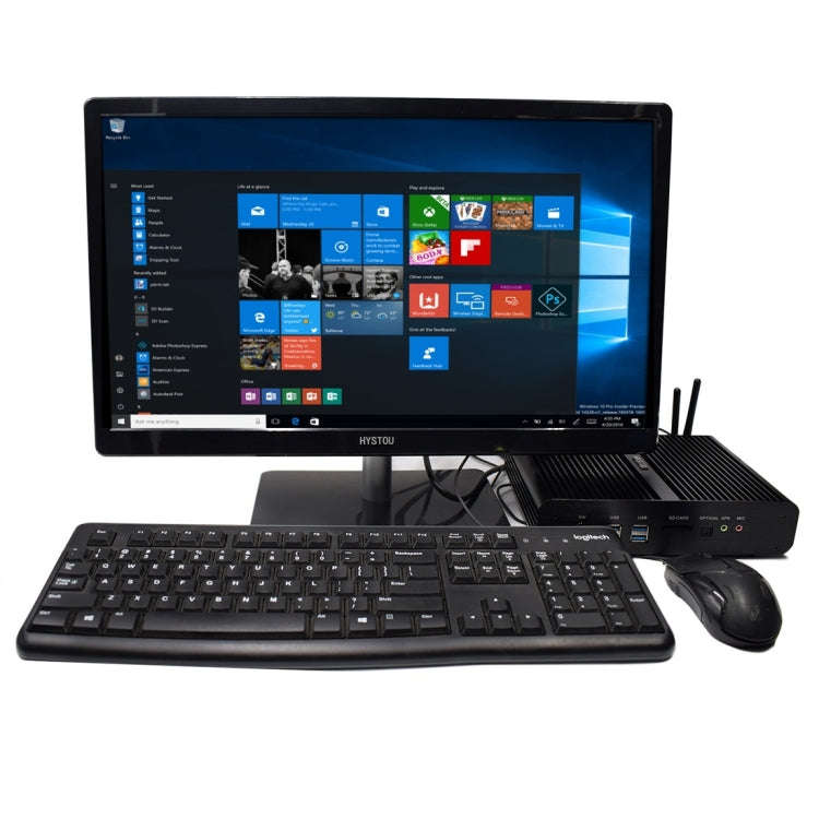 HYSTOU P05B-I3-5005U-2C Fanless Mini PC Intel Core i3 5005u Processor Quad Core up to 2.0GHz, RAM...
