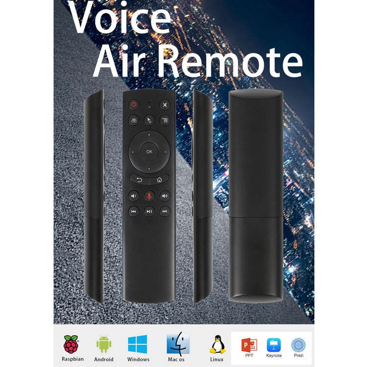 G20S 2.4G Air Mouse Remote Control with Fidelity Voice Input & IR Learning & 6-axis Gyroscope for...