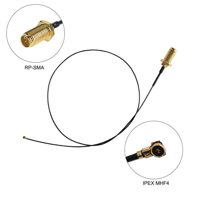 2 x 6dBi 2.4GHz 5GHz Dual Band WiFi RP-SMA Male Antenna + 2 x 35CM RP-SMA IPEX MHF4 Pigtail Cable...