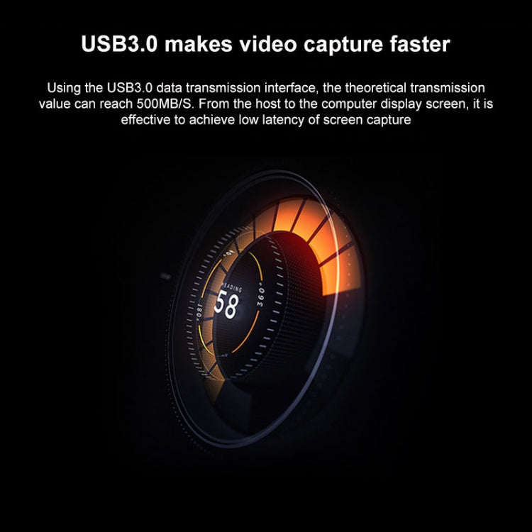 Z28 Professional HDMI Female + Mic + Line In to HDMI Female USB 3.0 Video Audio Capture Box(Black)