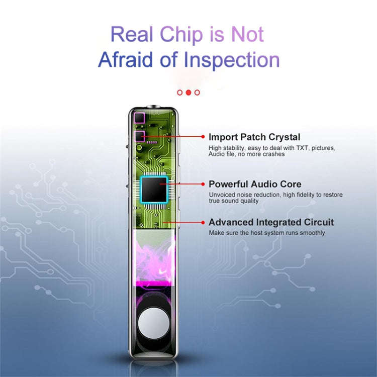 Q33 External Play MP3 Voice Control High Definition Noise Reduction Recording Pen, 8G, Support Pa...