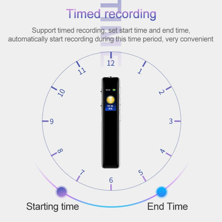 Q33 External Play MP3 Voice Control High Definition Noise Reduction Recording Pen, 8G, Support Pa...