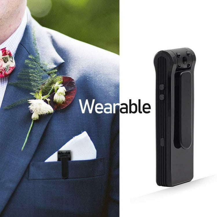 B19 Back Clip Design 1080P HD Camera Video Recorder, Support Motion Detection / Infrared Night Vi...