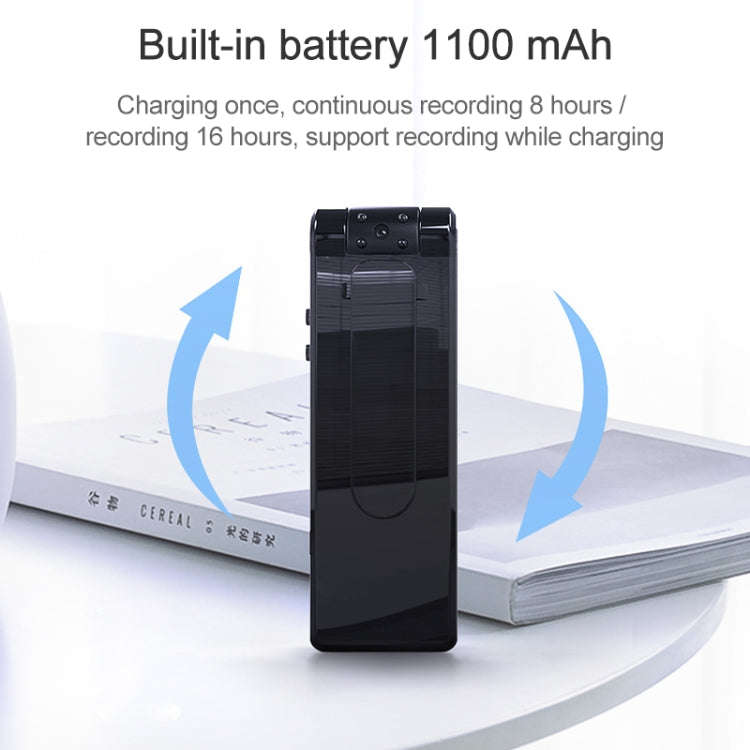B19 Back Clip Design 1080P HD Camera Video Recorder, Support Motion Detection / Infrared Night Vi...