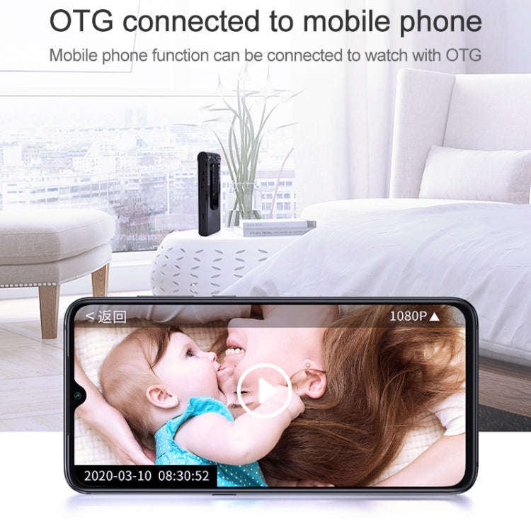 B19 Back Clip Design 1080P HD Camera Video Recorder, Support Motion Detection / Infrared Night Vi...