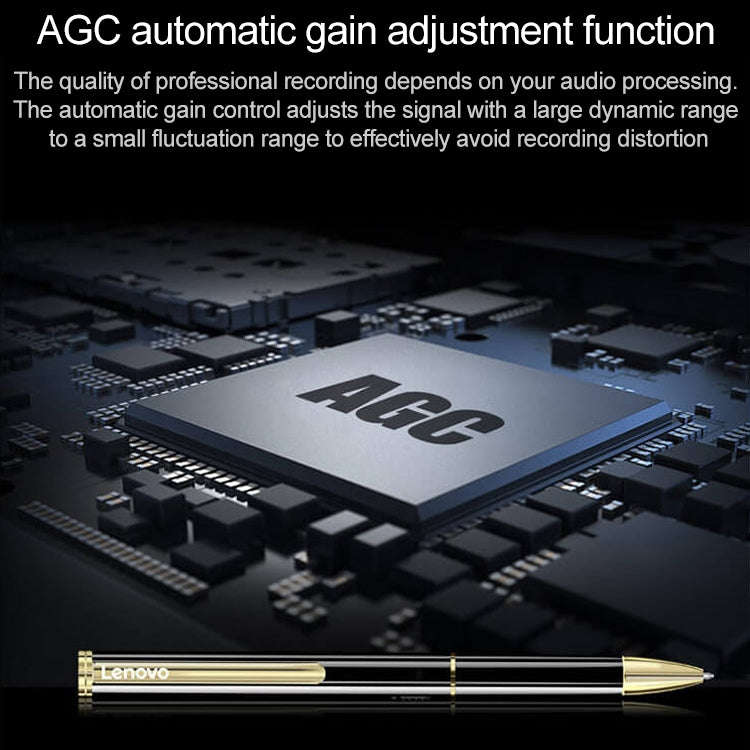 Original Lenovo B628 32GB Intelligent Voice Control Noise Reduction Pen Shape Recording Pen