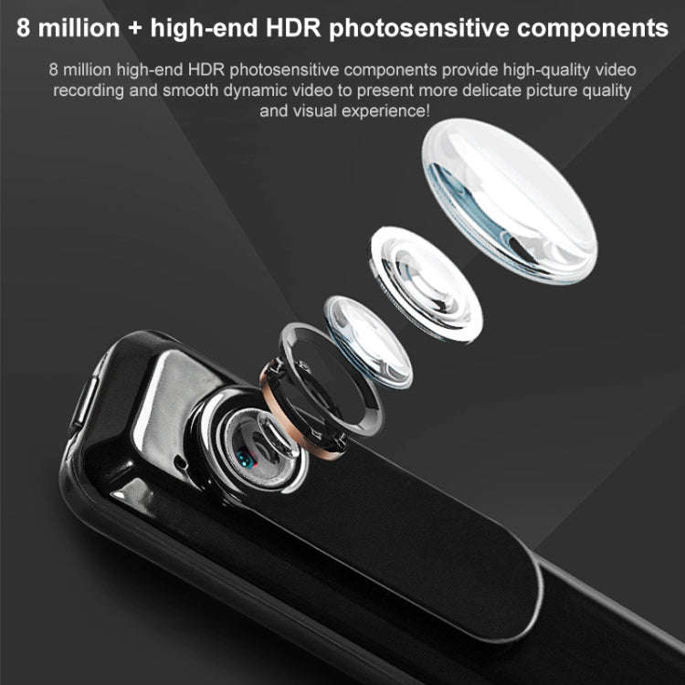 C181 1080P Mini Back Clip 130 Degree Small Wide Angle Meeting Lecture Professional Video Recorder...