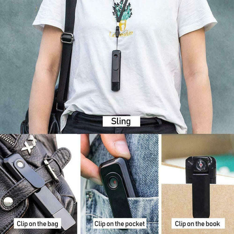 C181 1080P Mini Back Clip 130 Degree Small Wide Angle Meeting Lecture Professional Video Recorder...
