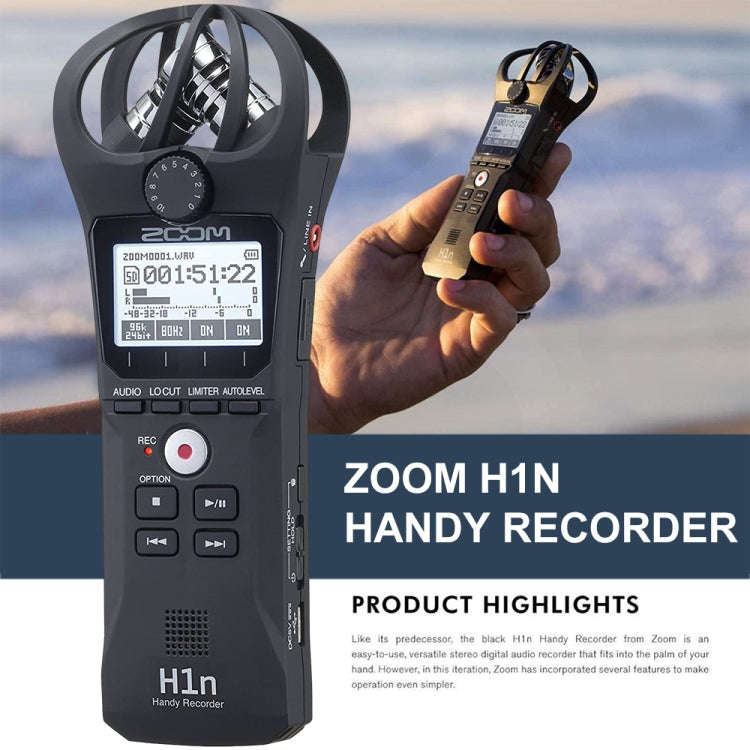 ZOOM H1N  Mini Monochrome LCD Handheld Recorder, Support TF Card & Unrestricted Recording & Trans...