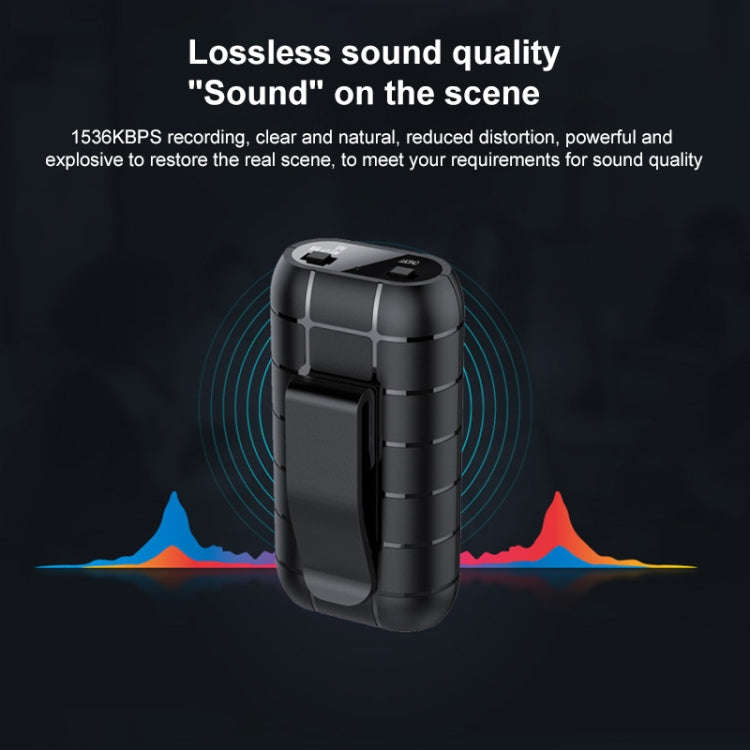 B800 Back Clip HD Sound Lossless Voice Recorder