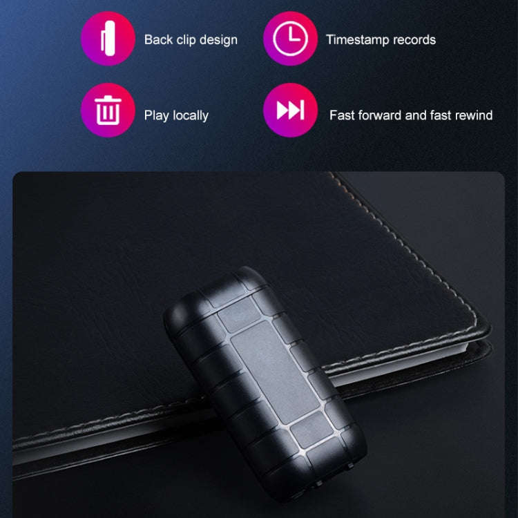 B800 Back Clip HD Sound Lossless Voice Recorder