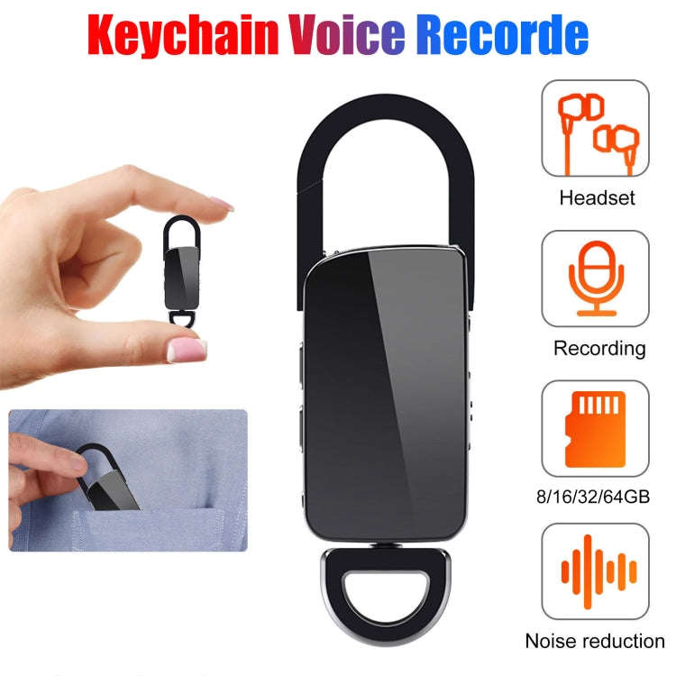 S20 8GB Keychain HD Noise Reduction Portable Recording Pen